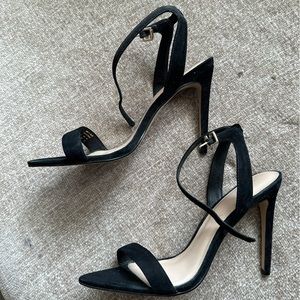 Black suede Aldo heels, size 8